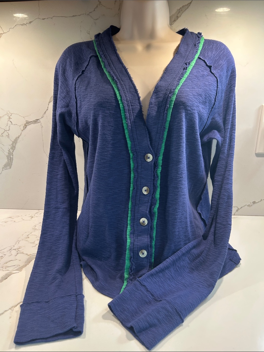 We The Free Royal Blue Cardigan Top